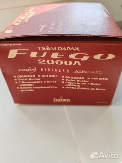 Катушка daiwa fuego 2000A 2010года новая
