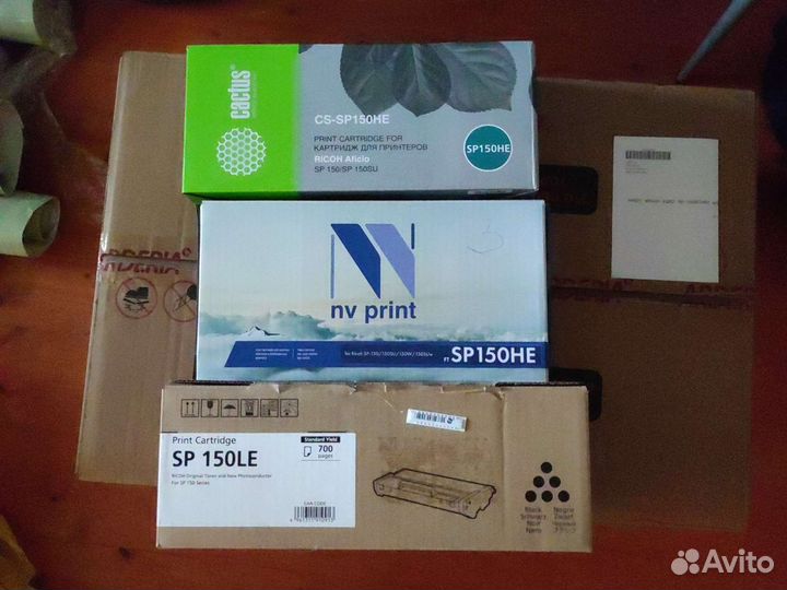 Картриджи для принтера sp150le, sp150he