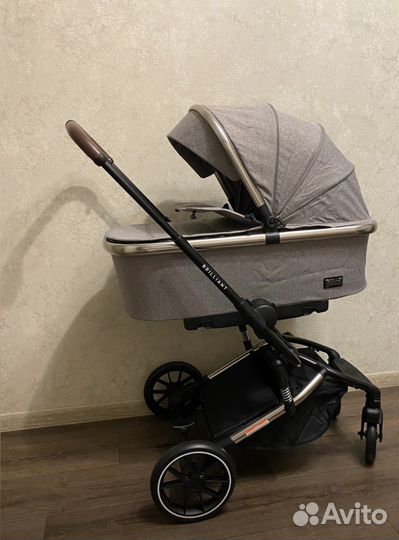 Коляска 2 в 1 Raint Brilliant серая