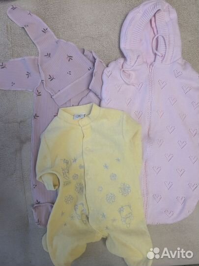 Детские вещи пакетом 56-62 на девочку