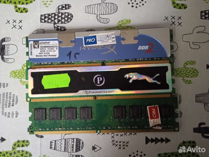 Оперативная память ddr1, ddr2