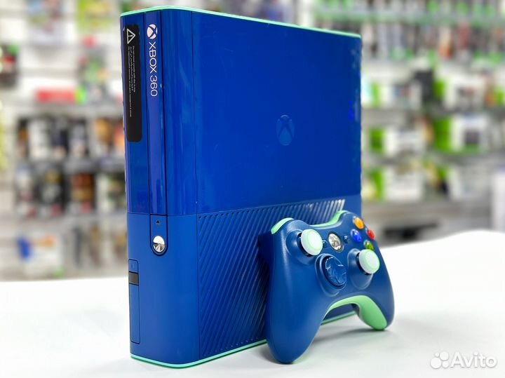Microsoft Xbox 360 Е BLue (500Gb) Б\У+3м гарантии