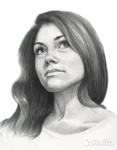 Портрет в графике на заказ, отличный подарок