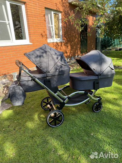 Коляска для двойни или погодок 2 в 1