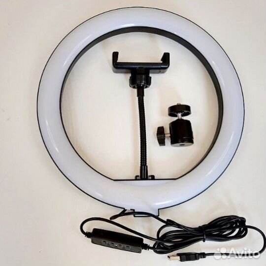 Кольцевая лампа 33 см с пультом