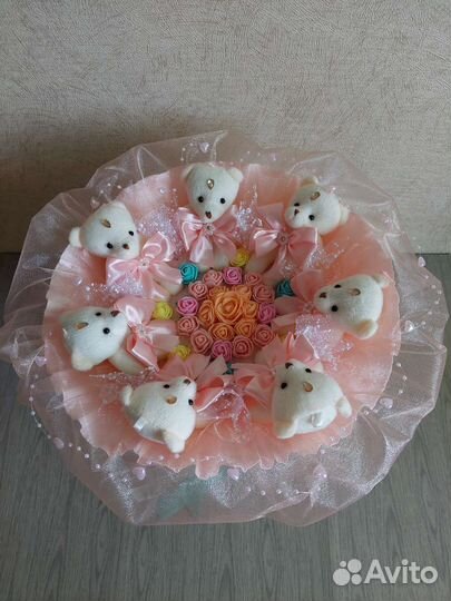 Букеты из мягких игрушек