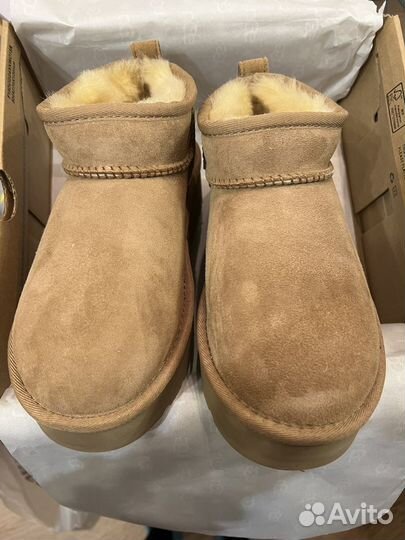 Ugg платформа угги натуральные ultra mini