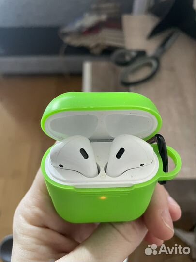 Наушники беспроводные airpods 2 реплика белые