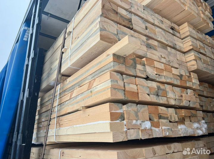 Брус обрезной 100х100х6000мм 1 сорт ГОСТ