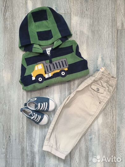 Флисовая кофта Carters на мальчика 6 мес+