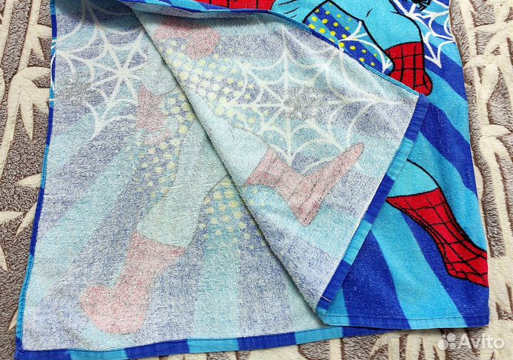 Махровое Пончо/ Полотенце с Капюшоном- от 3 до 8 л