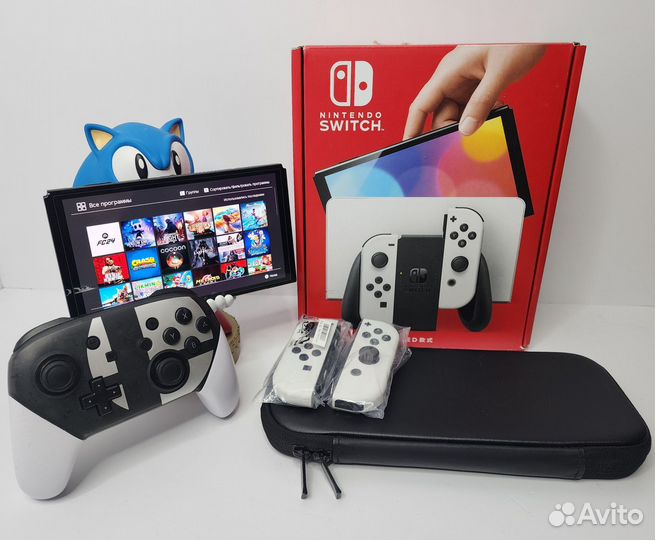 Nintendo switch oled Новый Прошит Чипом с играми