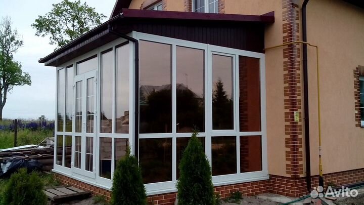 Входные группы под ключ (остекление)