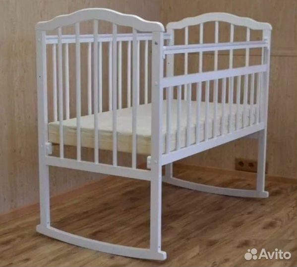 Кроватка колесо/качалка новая
