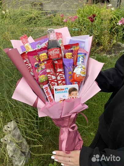 Сладкие букеты из конфет