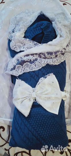 Комплект на выписку вязаный осень-весна