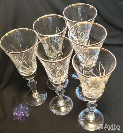 Хрустальные бокалы для вина