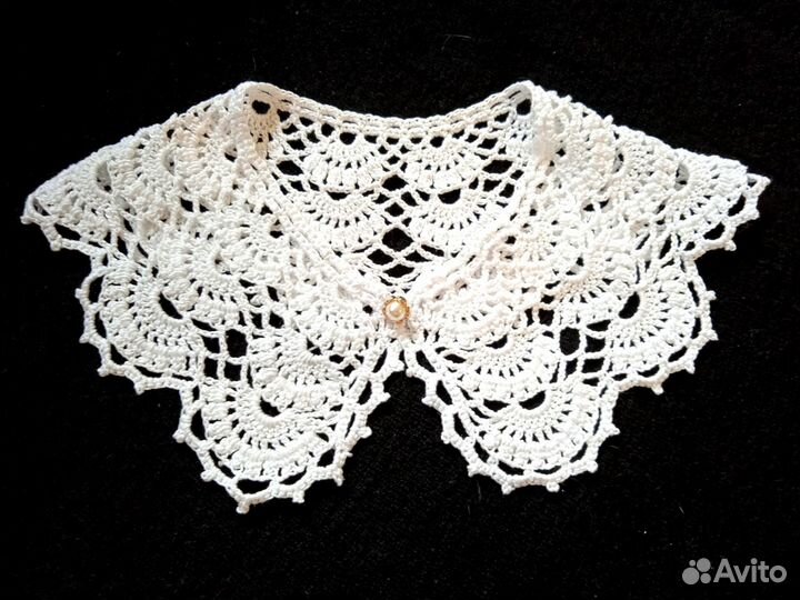 Воротничок вязаный на школьную форму