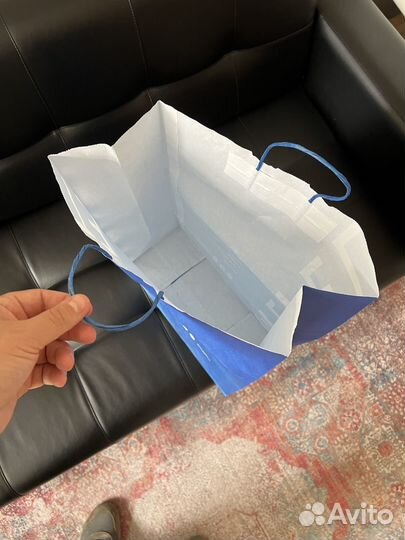 Пакет крафтовый (синий)