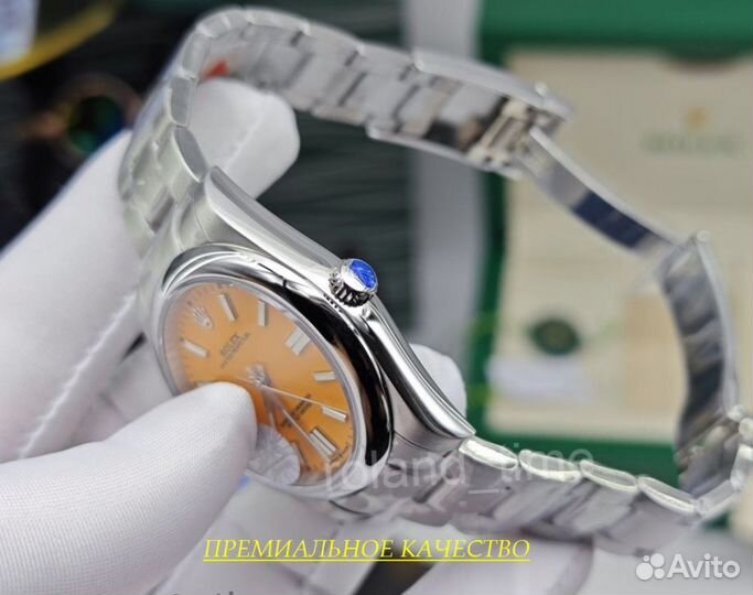 Яркие красивые мужские часы Rolex Oyster Perpetual