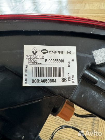 Фонарь задний правый Koleos 2