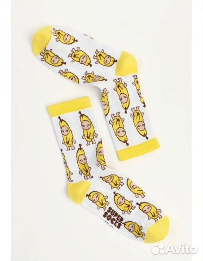 Носки с принтом капибары/ кот-банан