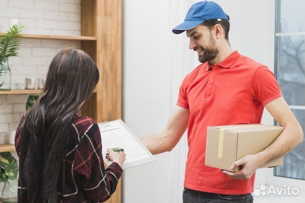 Курьер на велосипеде