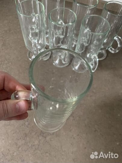 Стеклянные кружки для горячих напитков