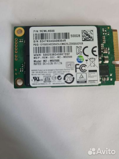 Ssd samsung 850 evo 500gb mSata