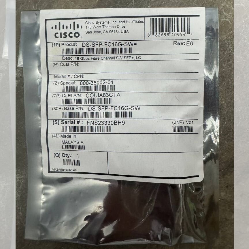 [DS-SFP-FC16G-SW] Cisco Новые Ds-Sfp-Fc16g-Sw