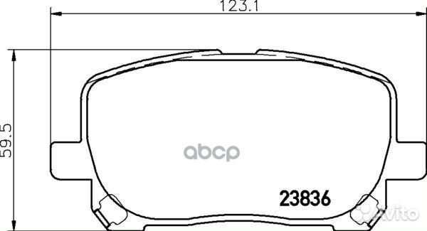 Колодки тормозные дисковые перед (PF-1470)