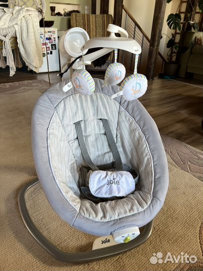 Детские электронные качели для новорожденных Joie