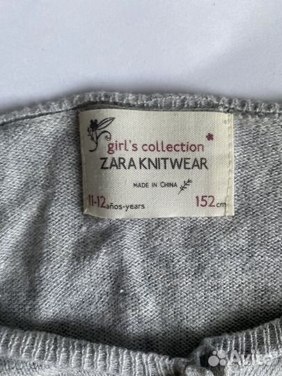 Кофта кашемировая для девочки Zara рост 152