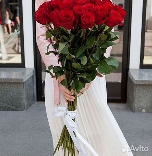 Длинные высокие розы 110 150 160 180 200 см