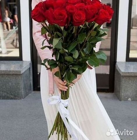 Длинные высокие розы 110 150 160 180 200 см