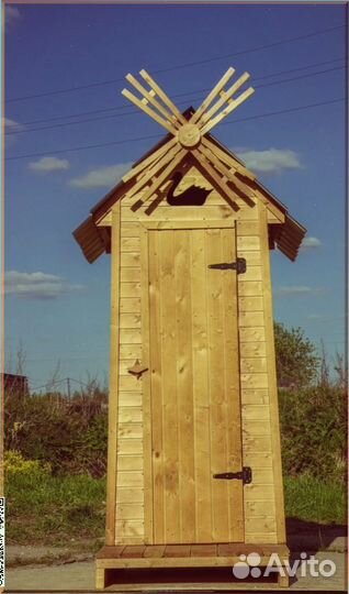 Уличный туалет домик с установкой чпу 203