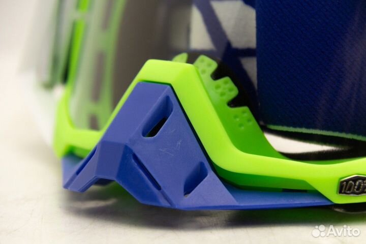 Очки кроссовые 100 racecraft blue acid clear lens