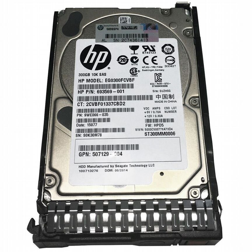 [EG0300FCVBF] Жесткий Диск Hp 300gb Sas 2,5" Hdd Eg0300fcvbf