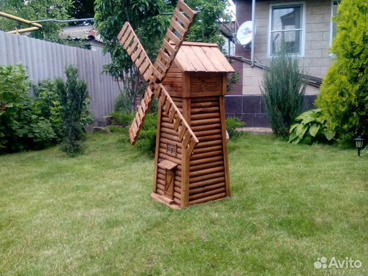 Мельница декоративная для дома и сада