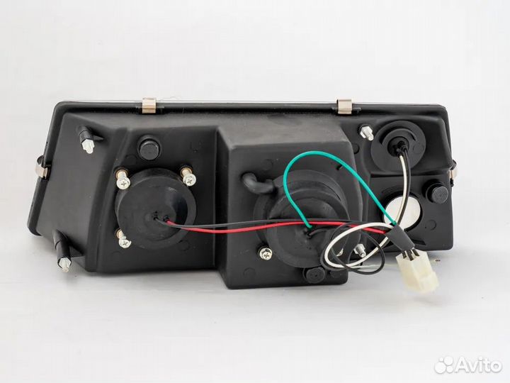 Передние фары тюнинг ваз 2108-09 черные комплект