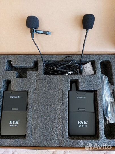 Микрофон петличный беспроводной для видеокамеры