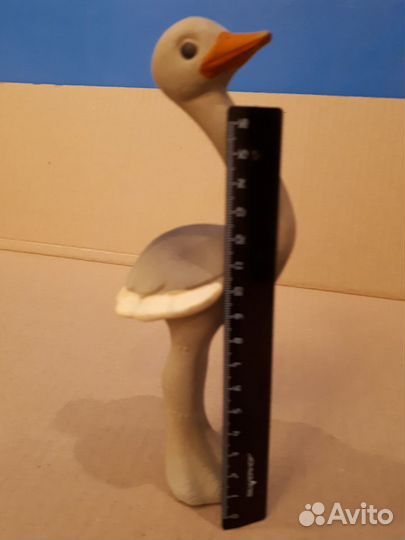 Игрушка пищалка Страусенок резина.пищалка из СССР