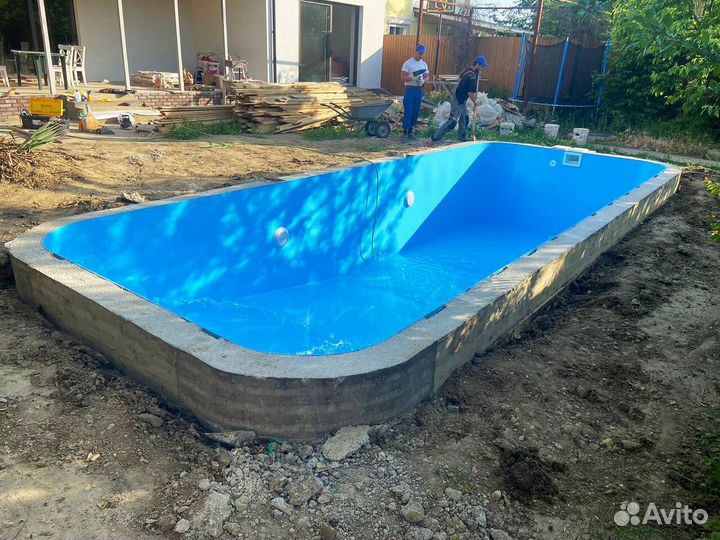 Бассейн 8x3 из полипропилена