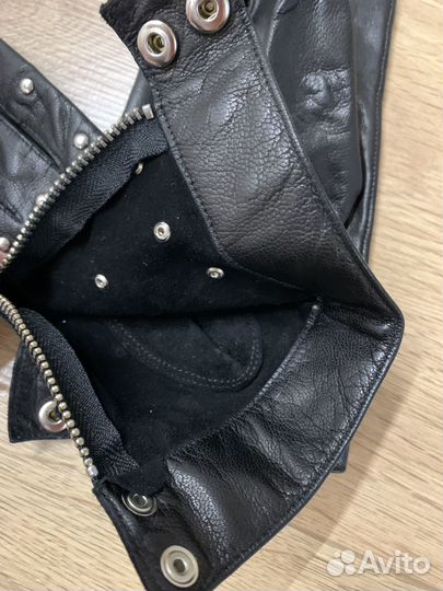 Перчатки женские кожаные