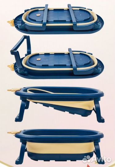 Ванночка для купания с гамаком + пакеты для молока