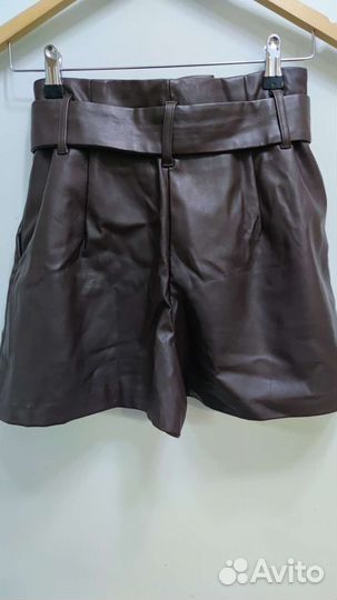 Шорты из эко кожи