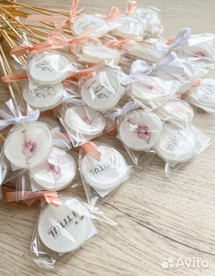 Леденцы из изомальта с печатью