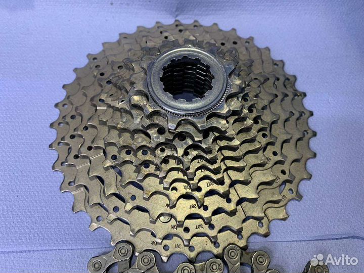 Кассета 10 скоростей Shimano Deore + цепь KMC X10