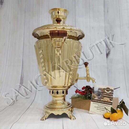 Самовар на дровах. Рюмка плетёная. Тула