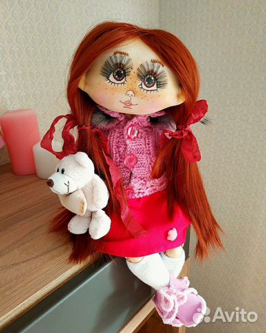 Текстильная шарнирная Кукла